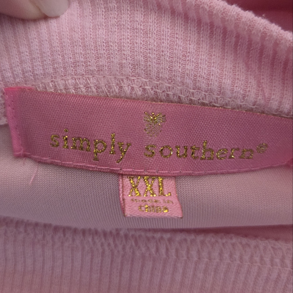 Simply‎ Southern Sequin Pink Sweatshirt NEW - Picture 6 of 6